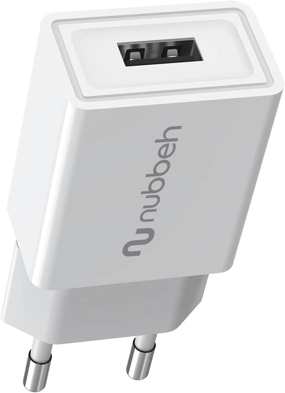 Cargador Pared NUBBEH 1USB-A 10W Blanco(NBWALLCHUSBW10)