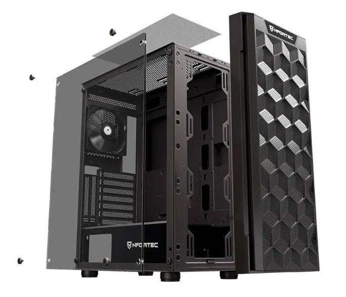 Caja Nfortec Azir ATX mATX ITX Negra (NF-CS-AZIR-B)