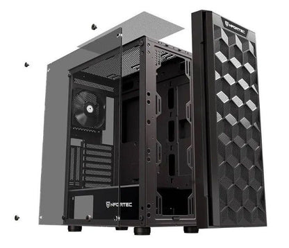 Caja Nfortec Azir ATX mATX ITX Negra (NF-CS-AZIR-B)
