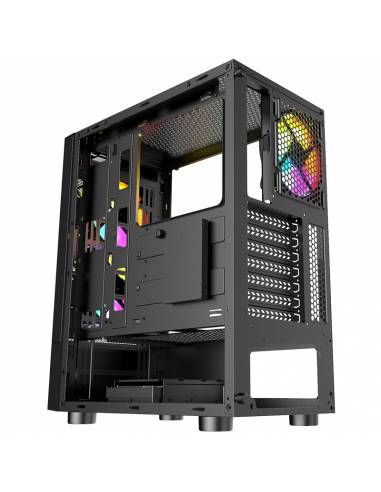 Caja Nfortec ATX mATX ITX Negra (NF-CS-CAELUM-BLACK)