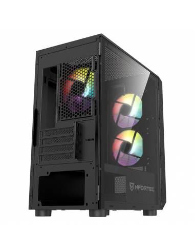 Caja Gaming Nfortec USB 3.0 mATX ITX Negra(NF-CS-DYS-B)