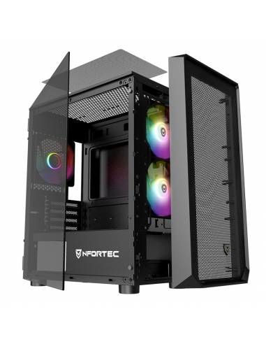 Caja Gaming Nfortec USB 3.0 mATX ITX Negra(NF-CS-DYS-B)
