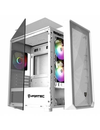 Caja Nfortec Dys USB 3.0 mATX ITX Blanca (NF-CS-DYS-W)