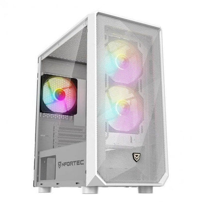 Caja Nfortec Dys USB 3.0 mATX ITX Blanca (NF-CS-DYS-W)