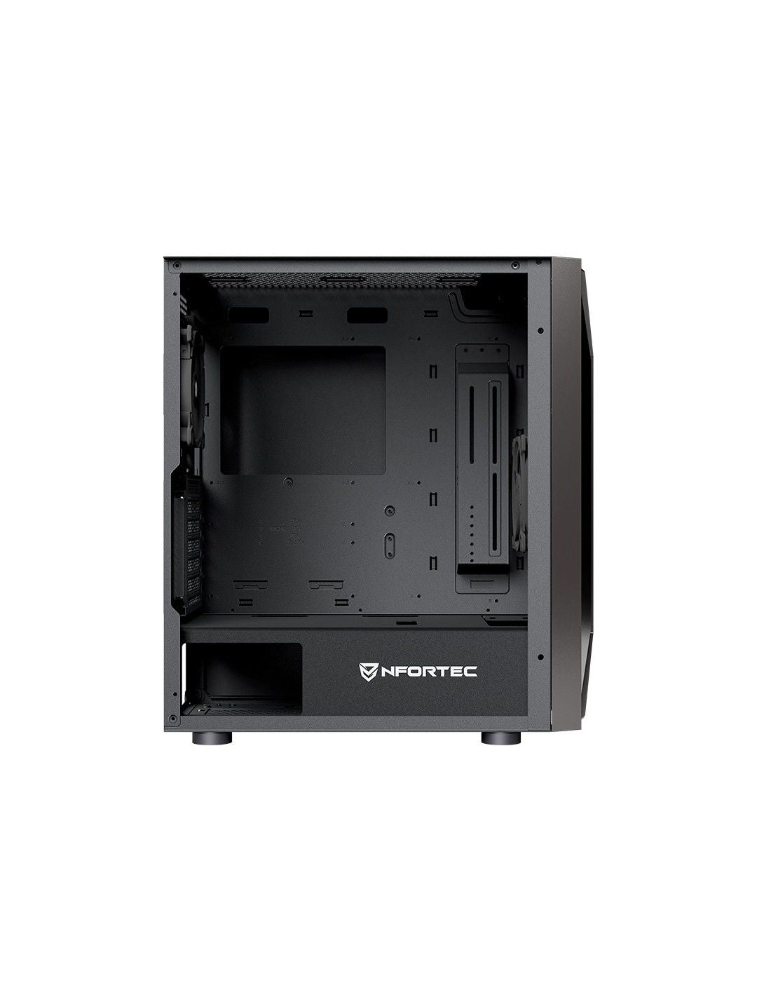 Caja Nfortec RGB ATX mATX ITX Negra (NF-CS-NERVIA-B)