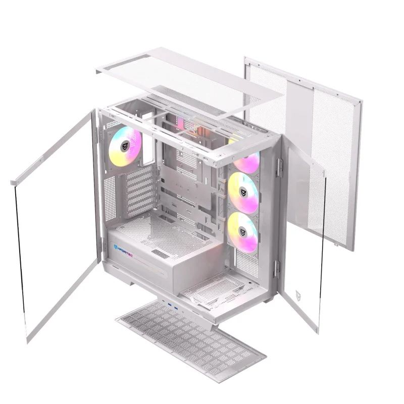 Caja Nfortec Ursa ARGB ATX ITX EATX Blanca(NF-CS-URSAW)