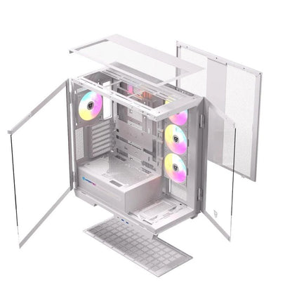 Caja Nfortec Ursa ARGB ATX ITX EATX Blanca(NF-CS-URSAW)
