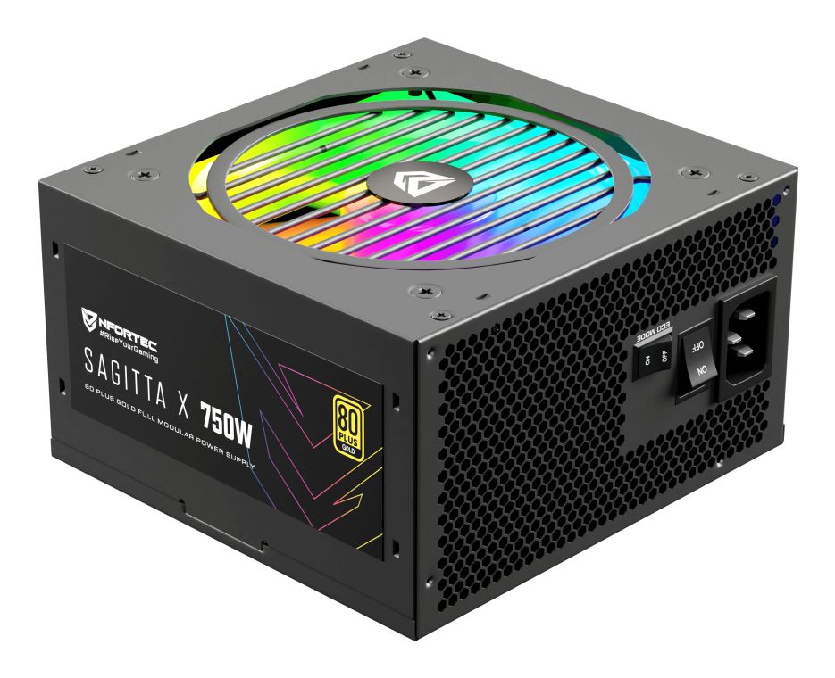 Fuente Nfortec 750W 80+ Gold (NF-PSU-SAGITTAX-FM-750W)