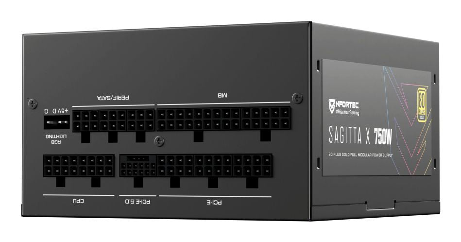 Fuente Nfortec 750W 80+ Gold (NF-PSU-SAGITTAX-FM-750W)