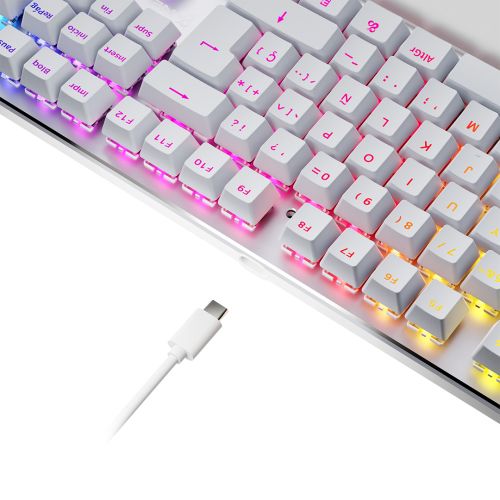 Teclado Newskill Serike V2 Blanco (NS-KB-SERIKEV2-IVO)