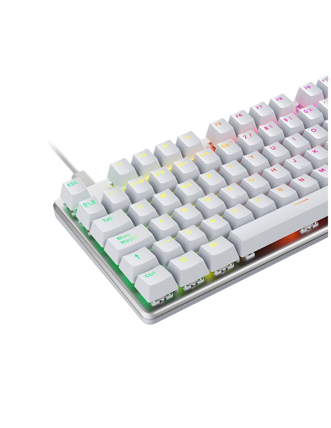 Teclado Newskill Serike Blanco (NS-KB-SERIKEV2-TKL-IVO)