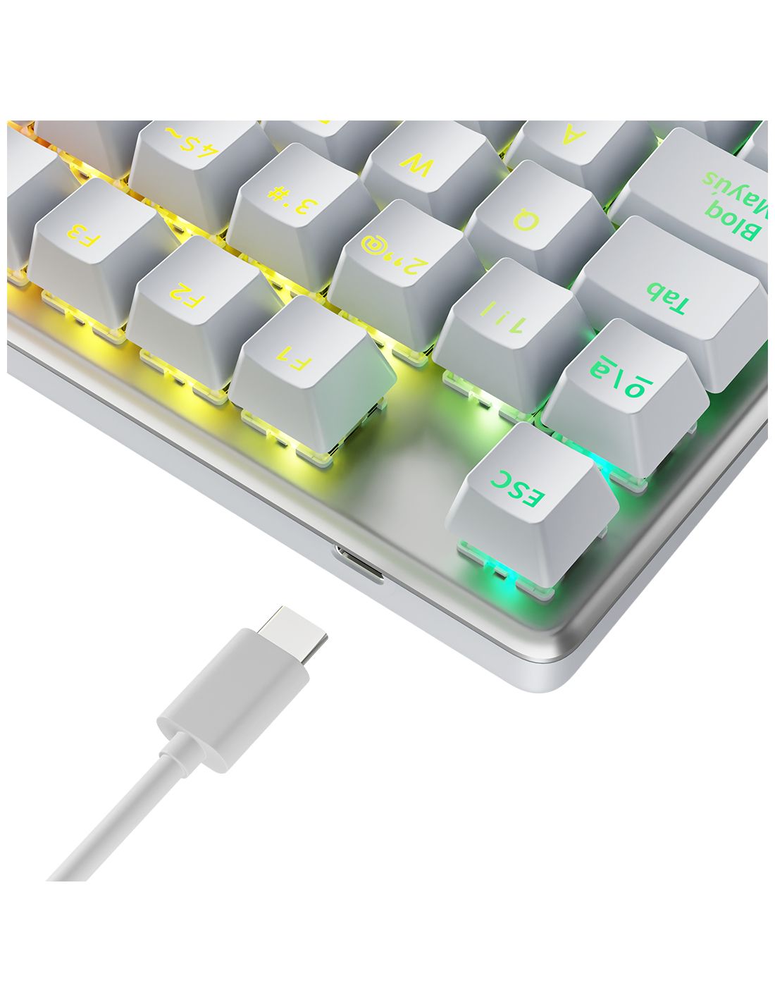 Teclado Newskill Serike Blanco (NS-KB-SERIKEV2-TKL-IVO)