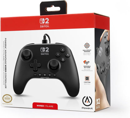 GamePad PowerA Nintendo Switch 2 Negro (NSGP0523-01)