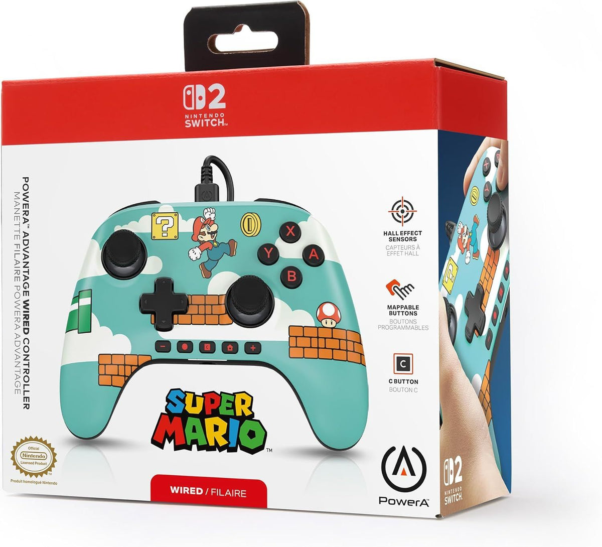 GamePad PowerA Mario Time Nintendo Switch (NSGP0527-01)