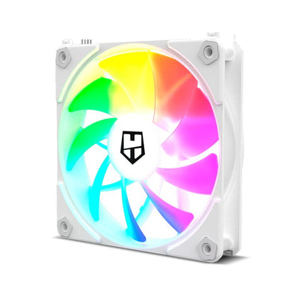 Ventilador NOX ARGB 3x120mm Blanco (NXHUMMEREASYLINKWH)