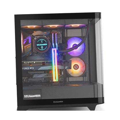 Caja Gaming NOX Ether ATX ITX Negra (NXHUMMERETHERBK)