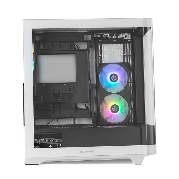 Caja NOX Ether ATX ITX Negra/Blanca (NXHUMMERETHERBW)