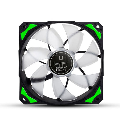 Ventilador NOX HFAN 120mm RGB Verde (NXHUMMERF120LG)