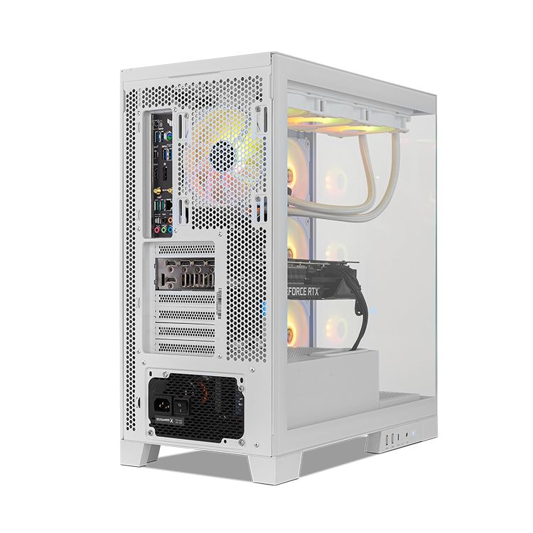Caja NOX ARGB ATX mATX ITX Blanca (NXHUMMERGLOCKWH)