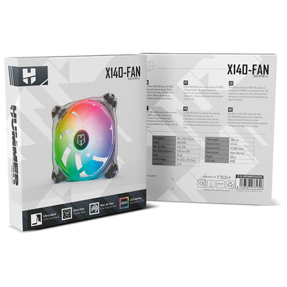 Ventilador NOX HUMMER X140 140mm ARGB (NXHUMMERX140FAN)