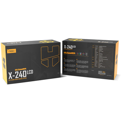Ref. Líquida NOX X-240 LCD 240mm (NXHUMMERX240LCDWH)