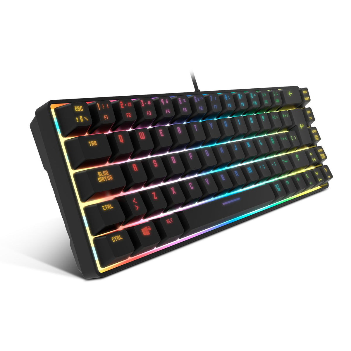 Teclado Gaming KROM Kalista Mini RGB (NXKROMKALISTASP)