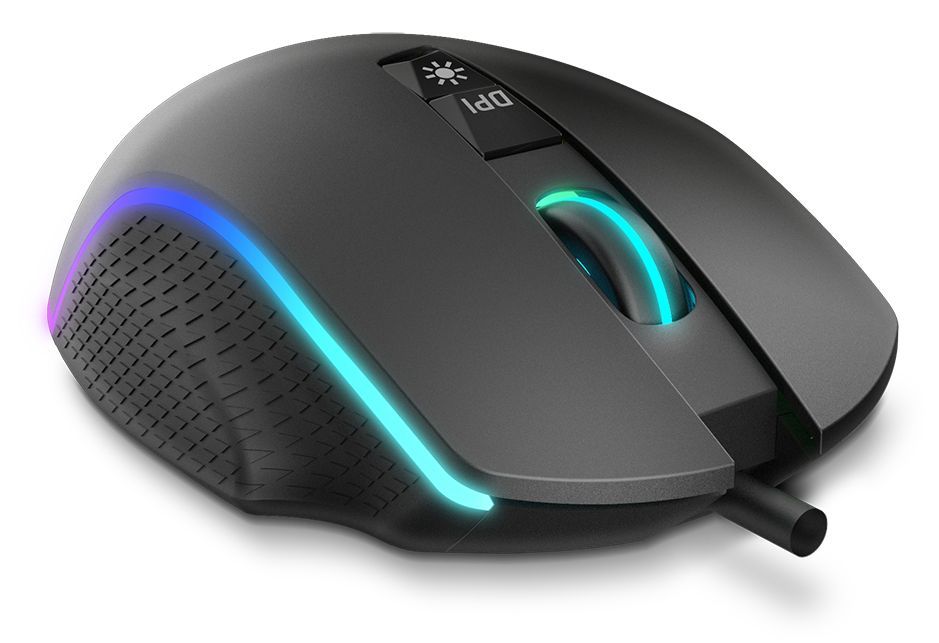 Ratón Gaming KROM Keos RGB USB-A Negro (NXKROMKEOS)