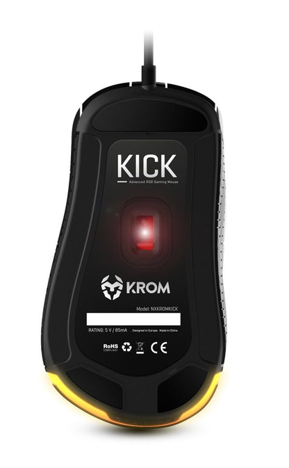 Ratón Gaming KROM Kick RGB USB-A 6200dpi (NXKROMKICK)