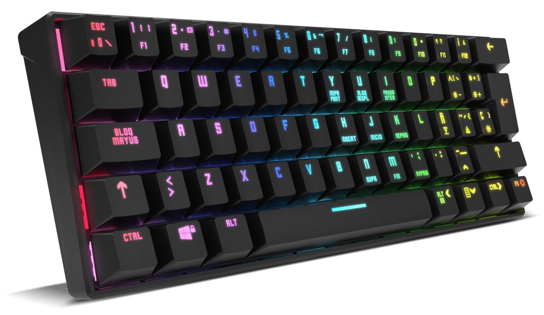 Teclado Gaming KROM Kluster Mini RGB BT (NXKROMKLSTRSP)
