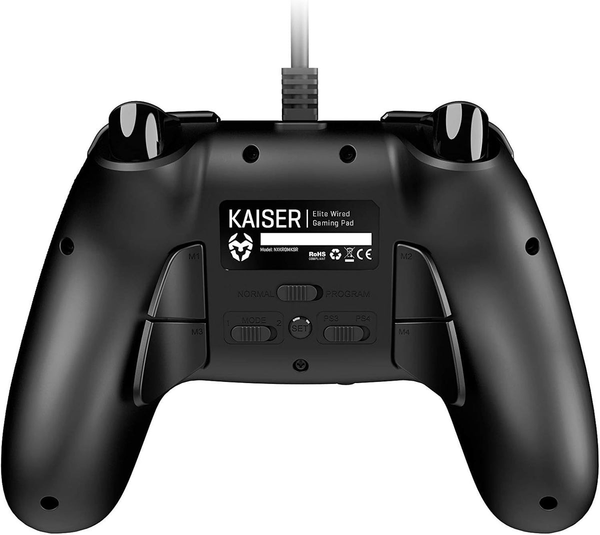 GamePad KROM Kaiser USB PC PS3 PS4 Negro (NXKROMKSR)