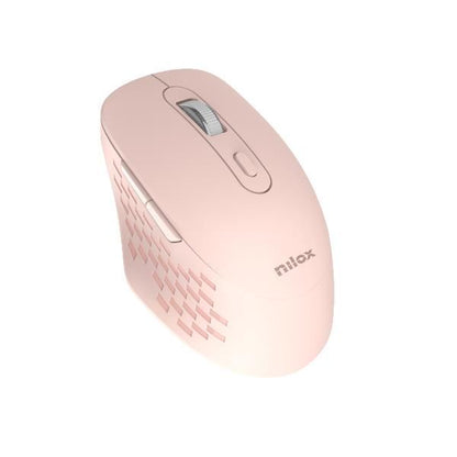Ratón NILOX RF Wireless/BT 1600dpi Rosa (NXMODWI03)