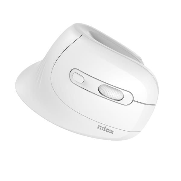 Ratón Vertical NILOX RF Wireless Blanco (NXMOEV03)