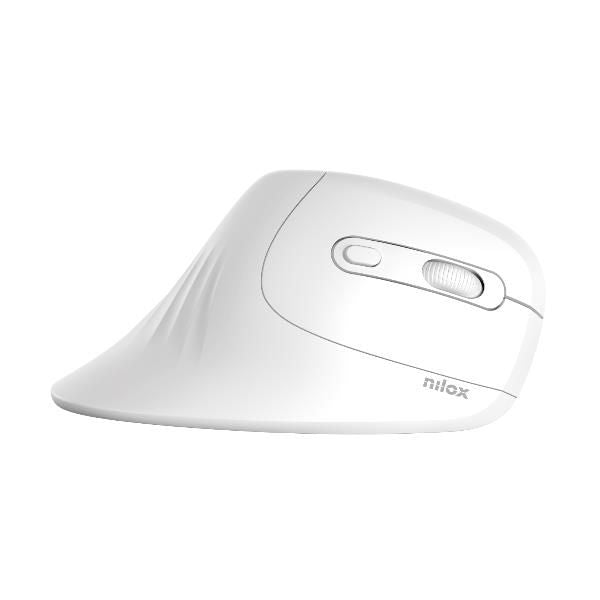 Ratón Vertical NILOX RF Wireless Blanco (NXMOEV03)