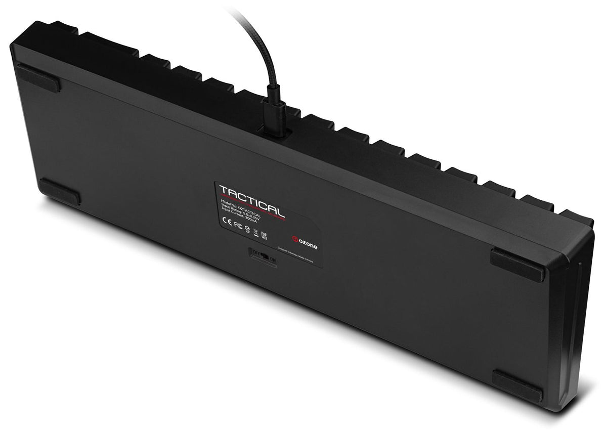 Teclado OZONE Tactical LED RGB BT Negro (OZTACTICALSP)