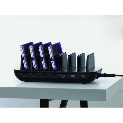 Cargador CONCEPTRONIC 160W 7xUSB-C Negro (OZUL07B)
