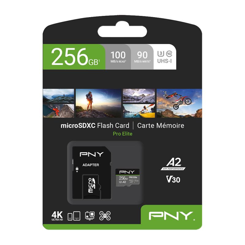 PNY Pro Elite Micro SDXC 256Gb (P-SDU256V32100PRO-GE)