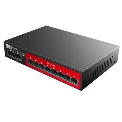 Switch NETIS 10xRJ45 GbE PoE 120W Negro (P110GC)