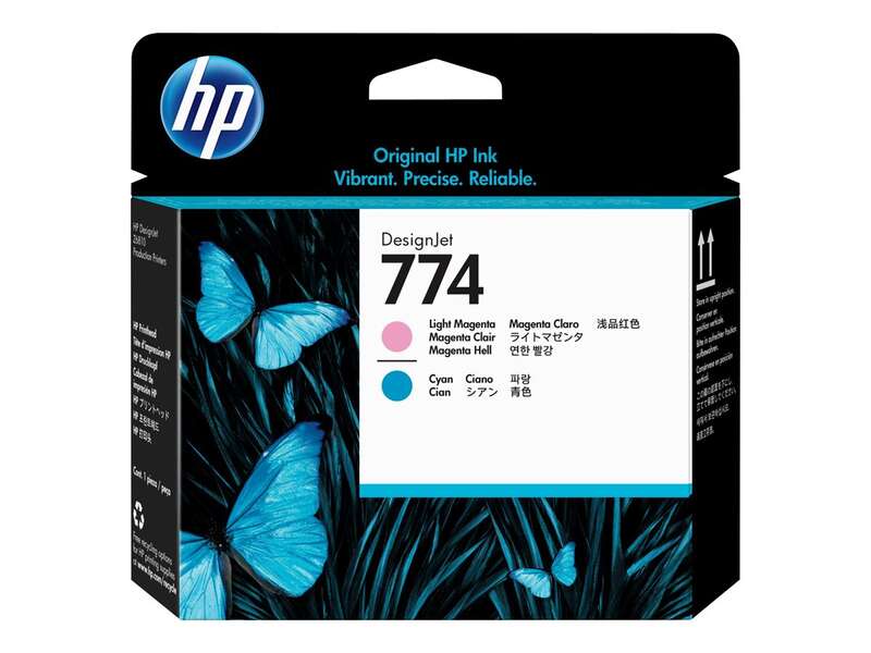 HP 774 Original Printhead - Cyan Light, Magenta Light - P2V98A