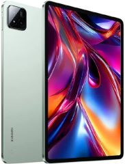 Tablet pad 7 11.2' (3200x2136) capacidad 128gb 8gb RAM procesador snapdragon 7+ generacion 3 NFC WIFI 6 bluetooth 5.4 bateria 8850 MAH sistema hyperos 2, android 15 camara frontal de 8mp camara trasera 13mp verde