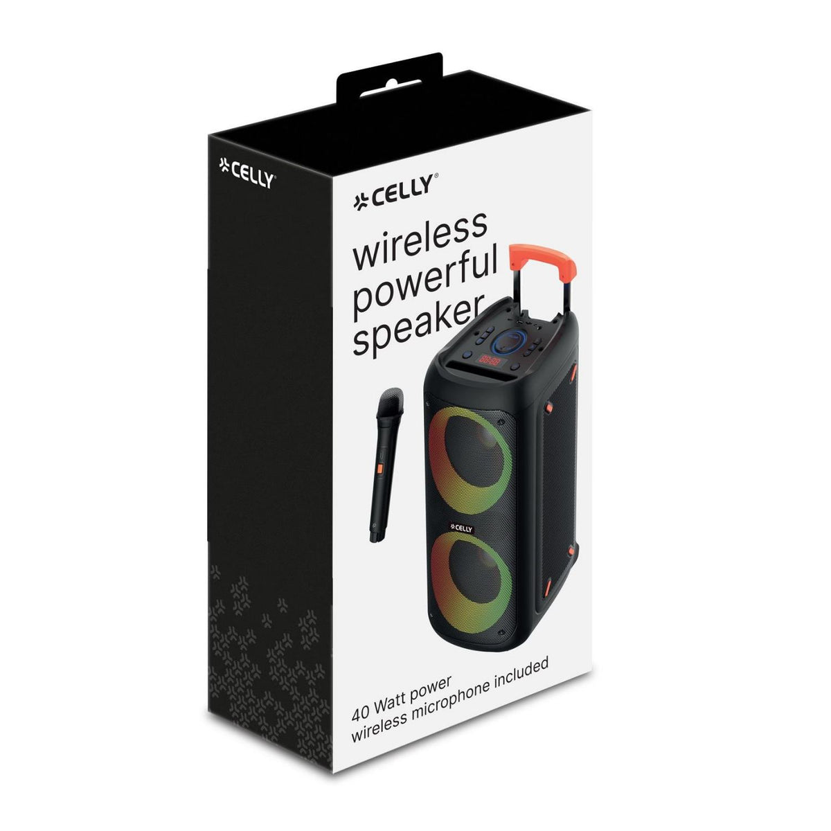 Altavoz CELLY Wireless BT 40W Negro (PARTYSPEAKERWLM)