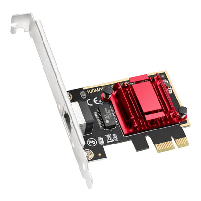 Adaptador de Red CUDY PCIe RJ45 Ethernet 2.5 GbE (PE25)