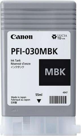 Canon PFI030 Negro Mate Cartucho de Tinta Original - 3488C001. 55 ml