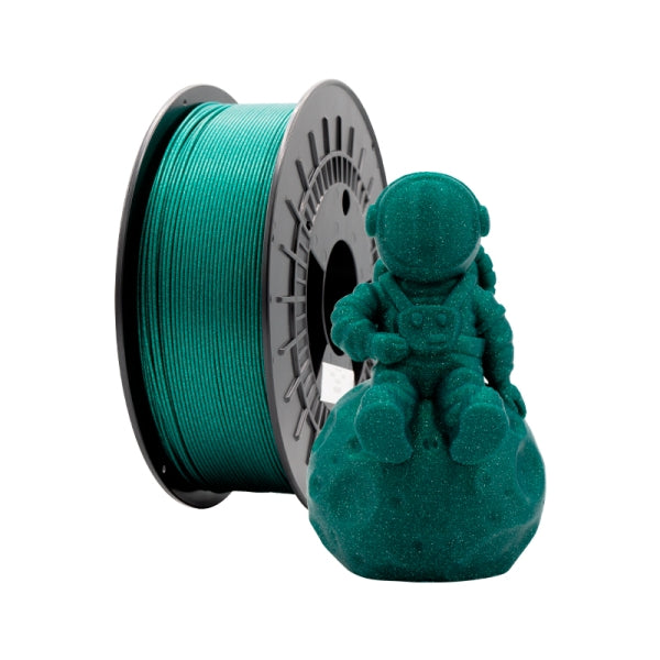 3D PLA GLITTER Filament - Diameter 1.75mm - Spool 1kg - Color Green