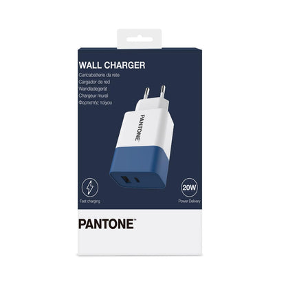 Cargador Pared PANTONE 15W 1xUSB-A 1xUSB-C (PT-PDAC02N)