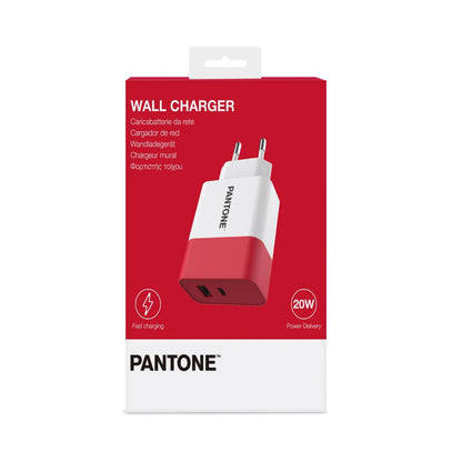 Cargador Pared PANTONE 15W 1USB-A 1USB-C (PT-PDAC02R1)