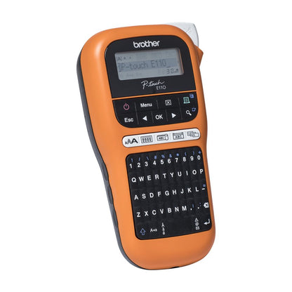 Rotuladora Térmica BROTHER Negra/Naranja (PT-E110VP)