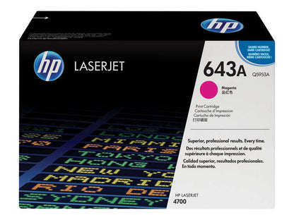 HP Q5953A Magenta Cartucho de Toner Original - 643A. 10.000 Paginas