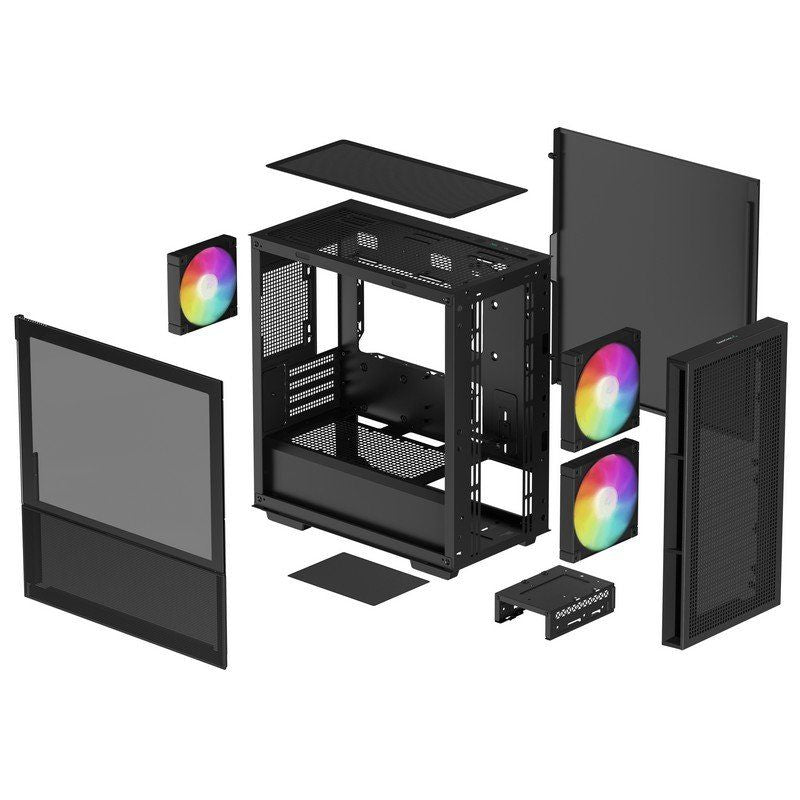 Caja DeepCool CH360 ARGB Negra (R-CH360-BKAPE3-G-1)