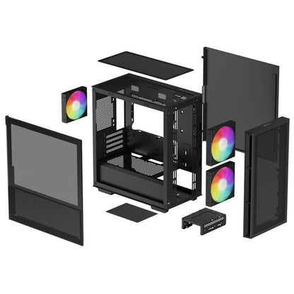 Caja DeepCool CH360 ARGB Negra (R-CH360-BKAPE3-G-1)