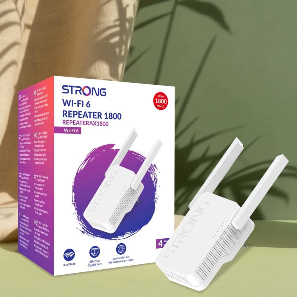 Repetidor Strong AX1800 WiFi-6 Ethernet